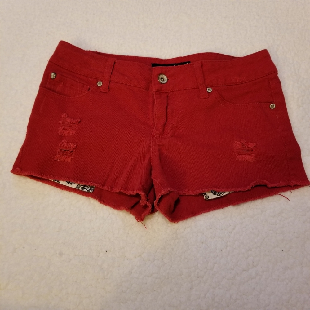 ⭐Lovesick red cut off short shorts